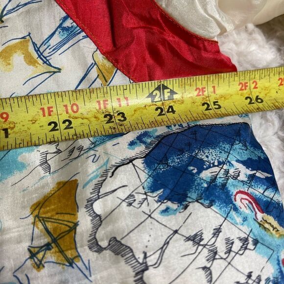 NWT Robert Stock 100% Silk Active Wear Nautical print Jacket & orange pa… - Picture 14 of 15